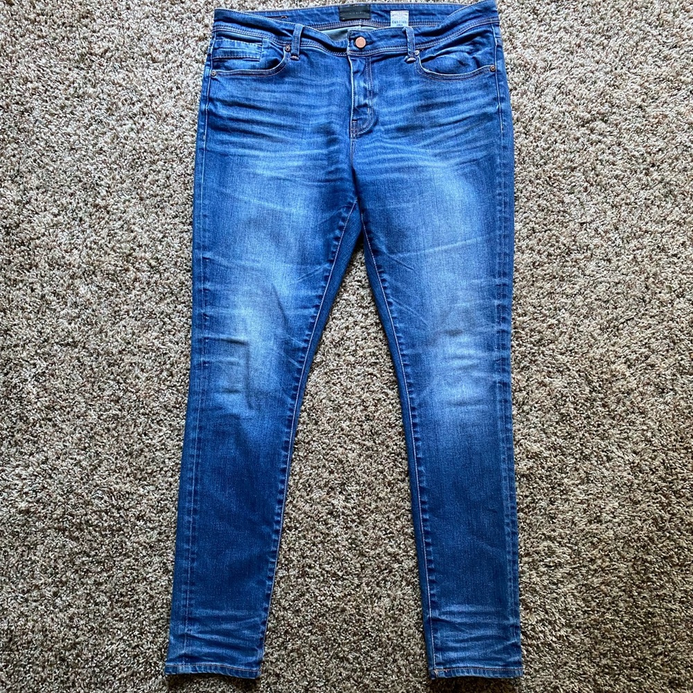 *Buckle Black* BKE Italy men’s No. 76 skinny fit faded denim blue jeans -